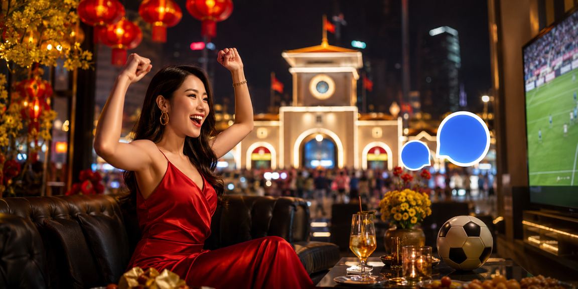 Không khí lễ hội tại Hồ Chí Minh minh họa trải nghiệm xổ số trực tuyến